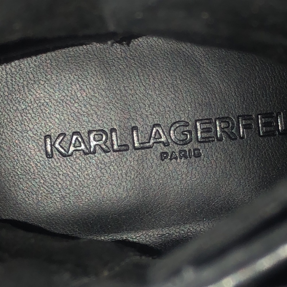 Karl Lagerfeld Paris zip/ lace boots - Picture 4 of 5